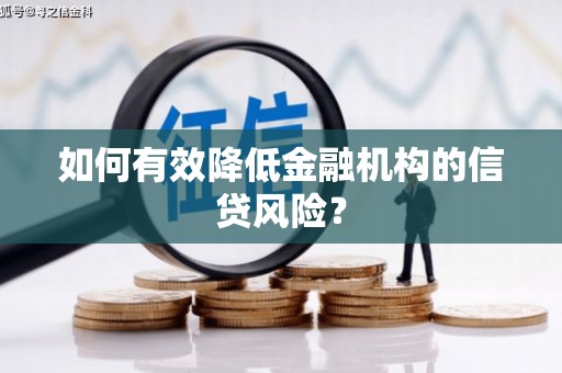 林园如何有效降低金融机构的信贷风险？