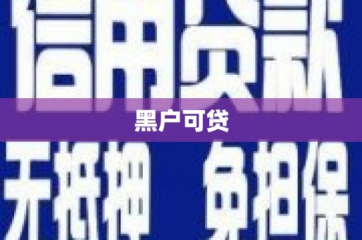 林园黑户可贷