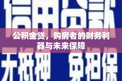 林园公积金贷，购房者的财务利器与未来保障