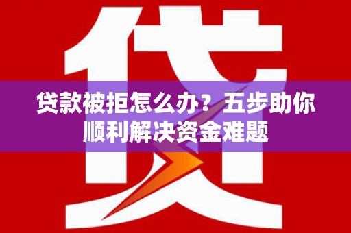 林园贷款被拒怎么办？五步助你顺利解决资金难题