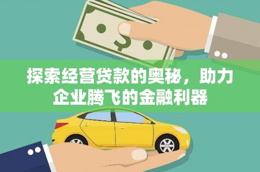 林园探索经营贷款的奥秘，助力企业腾飞的金融利器