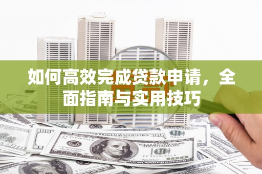 林园如何高效完成贷款申请，全面指南与实用技巧