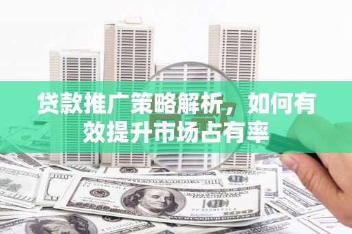 林园贷款推广策略解析，如何有效提升市场占有率