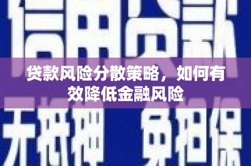 林园贷款风险分散策略，如何有效降低金融风险