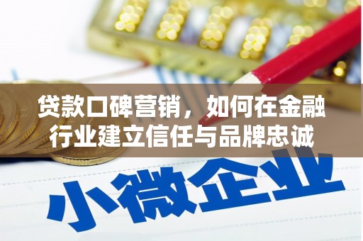 林园贷款口碑营销，如何在金融行业建立信任与品牌忠诚
