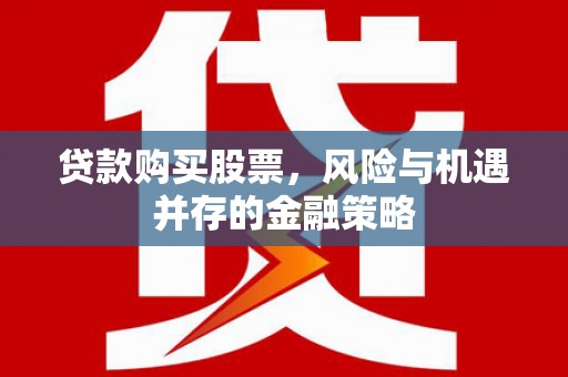 林园贷款购买股票，风险与机遇并存的金融策略