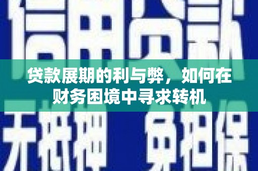 林园贷款展期的利与弊，如何在财务困境中寻求转机