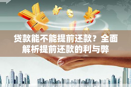 林园贷款能不能提前还款？全面解析提前还款的利与弊