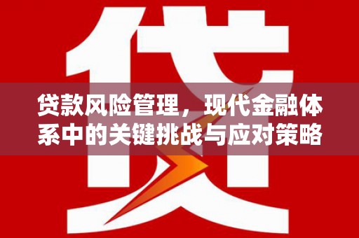 林园贷款风险管理，现代金融体系中的关键挑战与应对策略