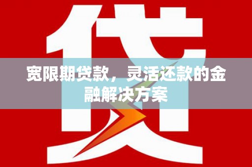 林园宽限期贷款，灵活还款的金融解决方案