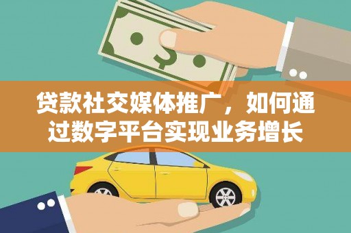 林园贷款社交媒体推广，如何通过数字平台实现业务增长