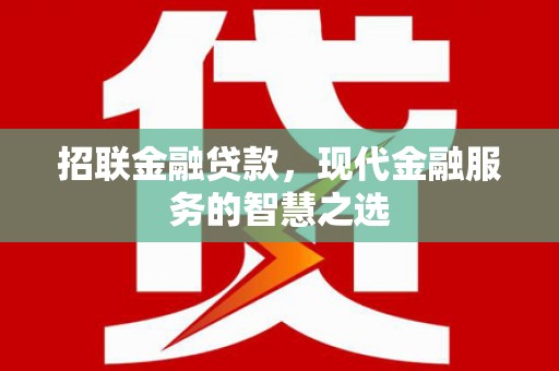 林园招联金融贷款，现代金融服务的智慧之选