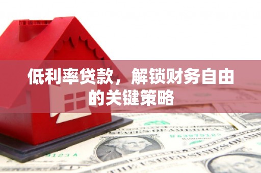 林园低利率贷款，解锁财务自由的关键策略