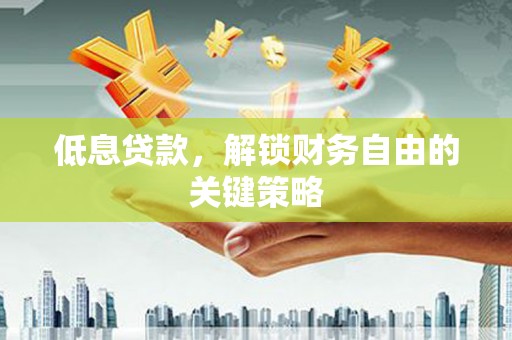林园低息贷款，解锁财务自由的关键策略