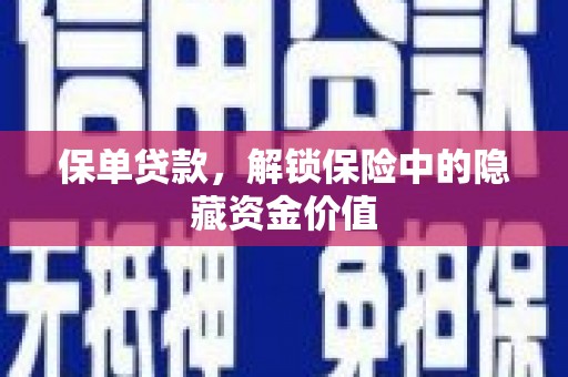 林园保单贷款，解锁保险中的隐藏资金价值