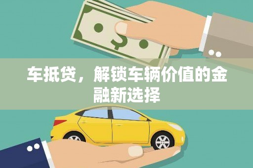 林园车抵贷，解锁车辆价值的金融新选择