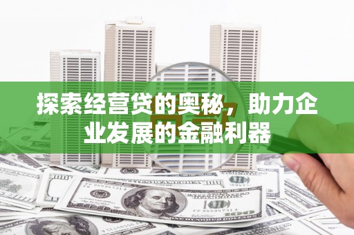 林园探索经营贷的奥秘，助力企业发展的金融利器