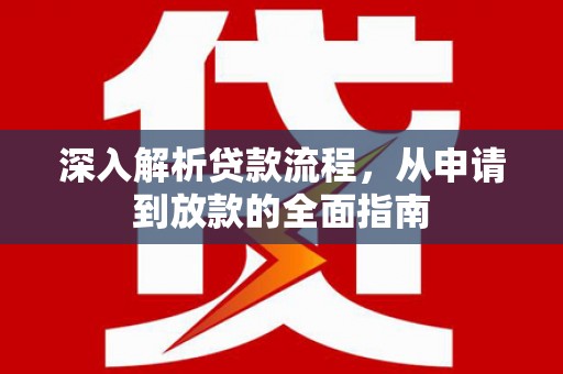 林园深入解析贷款流程，从申请到放款的全面指南