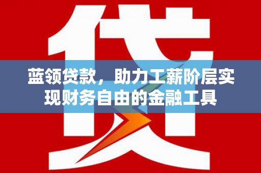 林园蓝领贷款，助力工薪阶层实现财务自由的金融工具