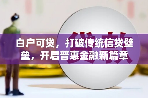 林园白户可贷，打破传统信贷壁垒，开启普惠金融新篇章